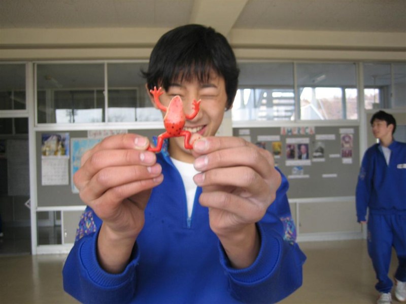 Student With Frog