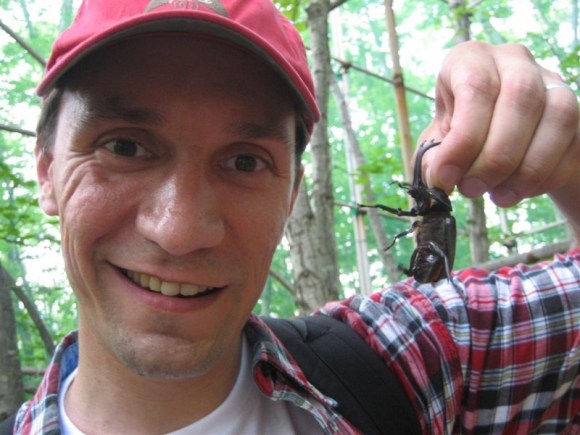 Mike with beetle