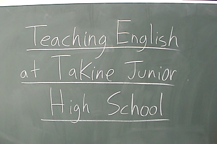Teaching English at Takine Junior High School