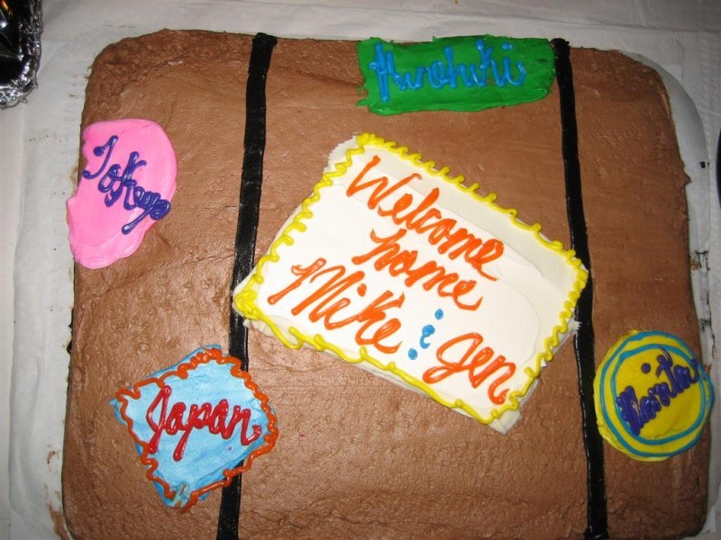 Welcome home cake