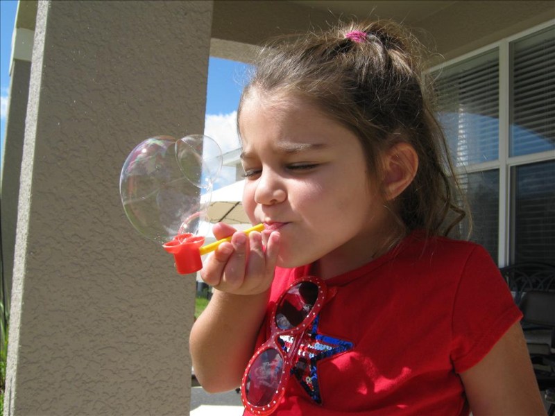 Blowing bubbles