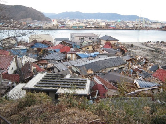 Ruined houses