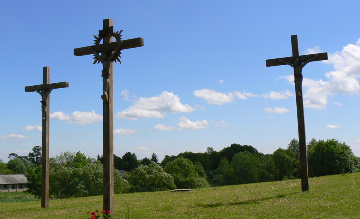 Three crosses