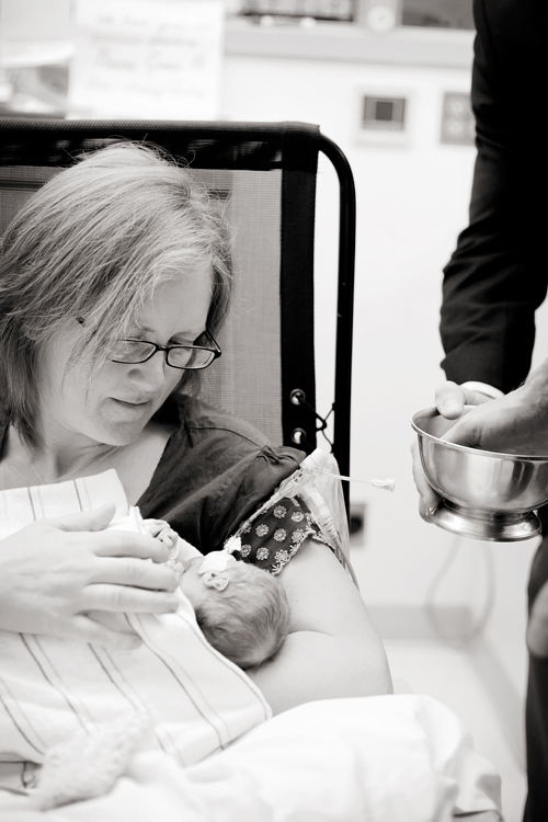 Baby Naomi Baptism 07-BW